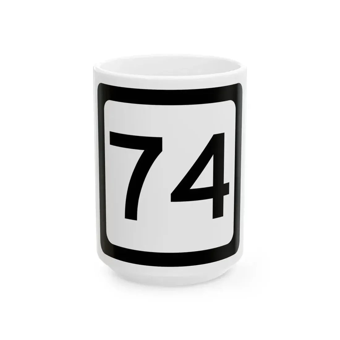 WV-74 (Virginia) (Road Sign) White Coffee Mug 15oz - Go Mug Yourself
