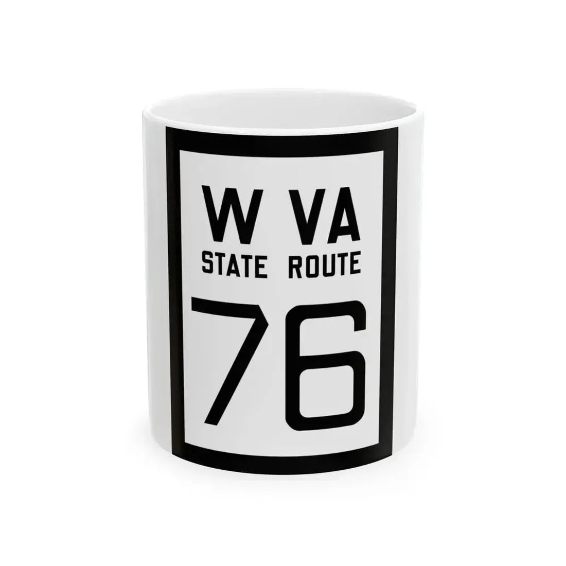 WV-76 1922 (Virginia) (Road Sign) White Coffee Mug 11oz - Go Mug Yourself