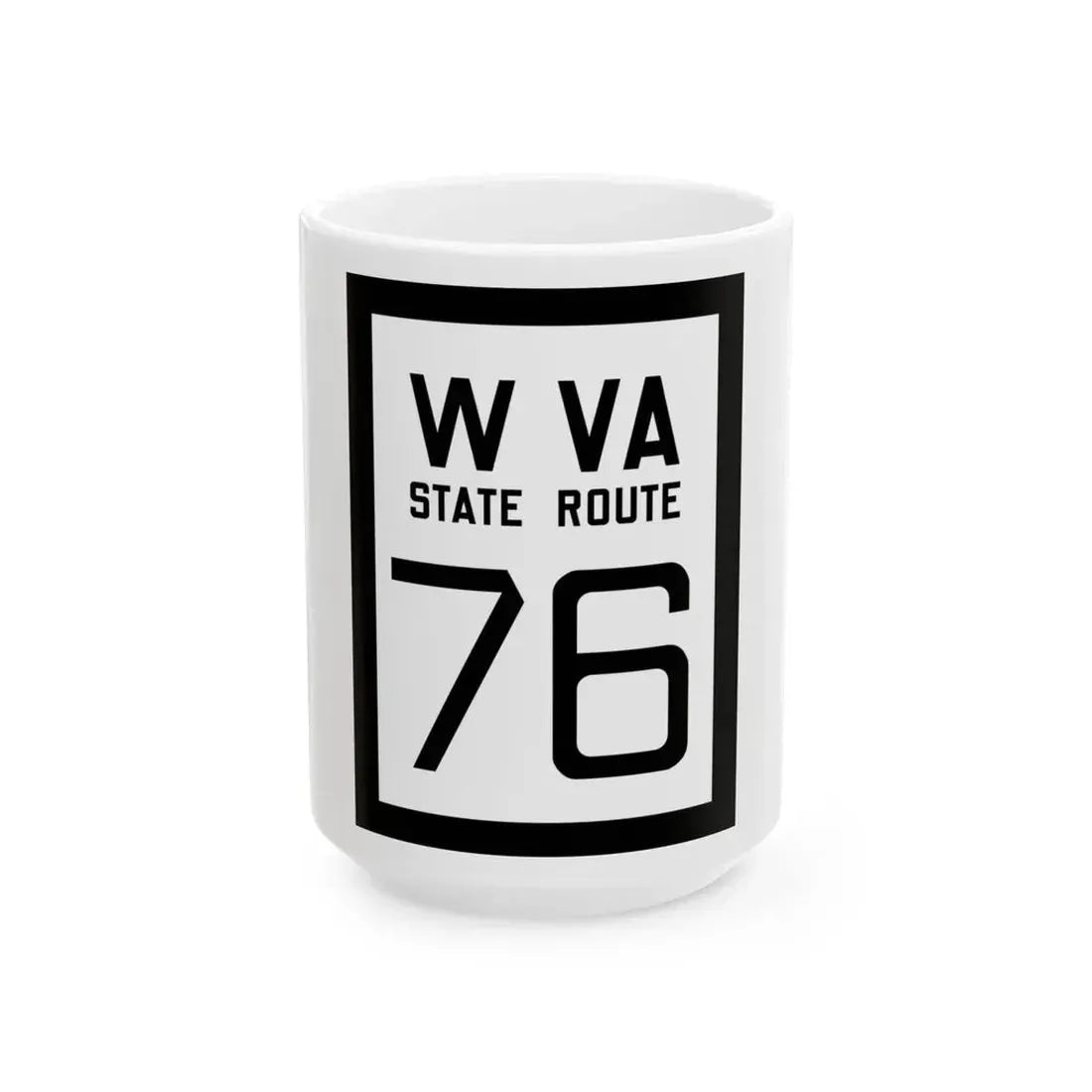 WV-76 1922 (Virginia) (Road Sign) White Coffee Mug 15oz - Go Mug Yourself