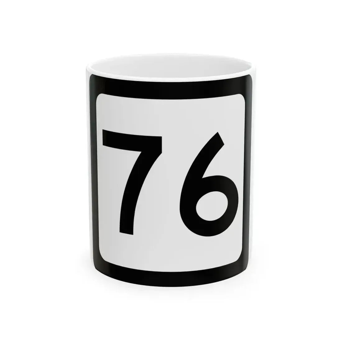 WV-76 (Virginia) (Road Sign) White Coffee Mug 11oz - Go Mug Yourself