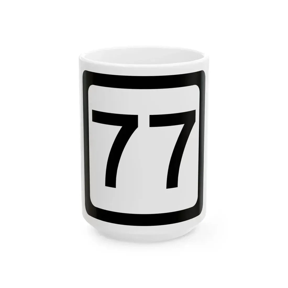 WV-77 (Virginia) (Road Sign) White Coffee Mug 15oz - Go Mug Yourself