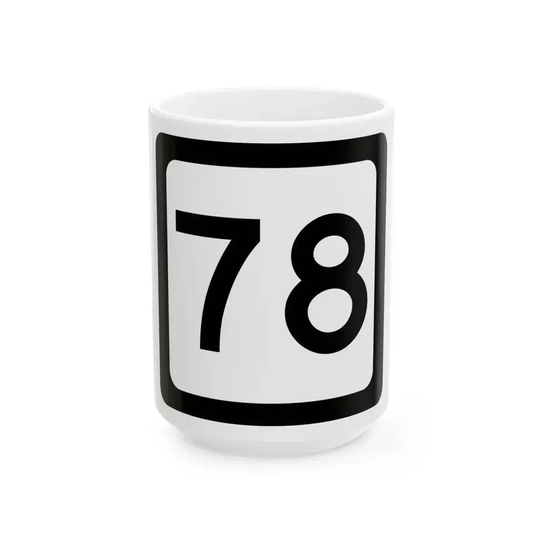 WV-78 (Virginia) (Road Sign) White Coffee Mug 15oz - Go Mug Yourself