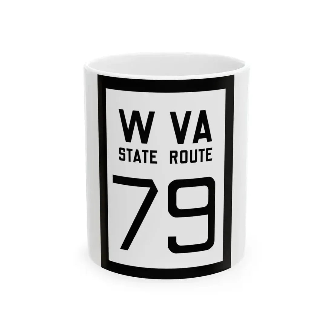 WV-79 1922 (Virginia) (Road Sign) White Coffee Mug 11oz - Go Mug Yourself