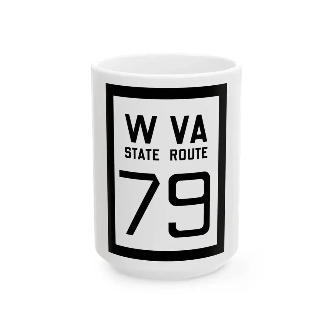 WV-79 1922 (Virginia) (Road Sign) White Coffee Mug 15oz - Go Mug Yourself