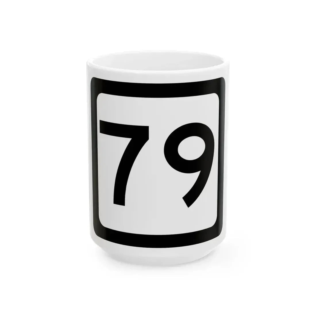 WV-79 (Virginia) (Road Sign) White Coffee Mug 15oz - Go Mug Yourself