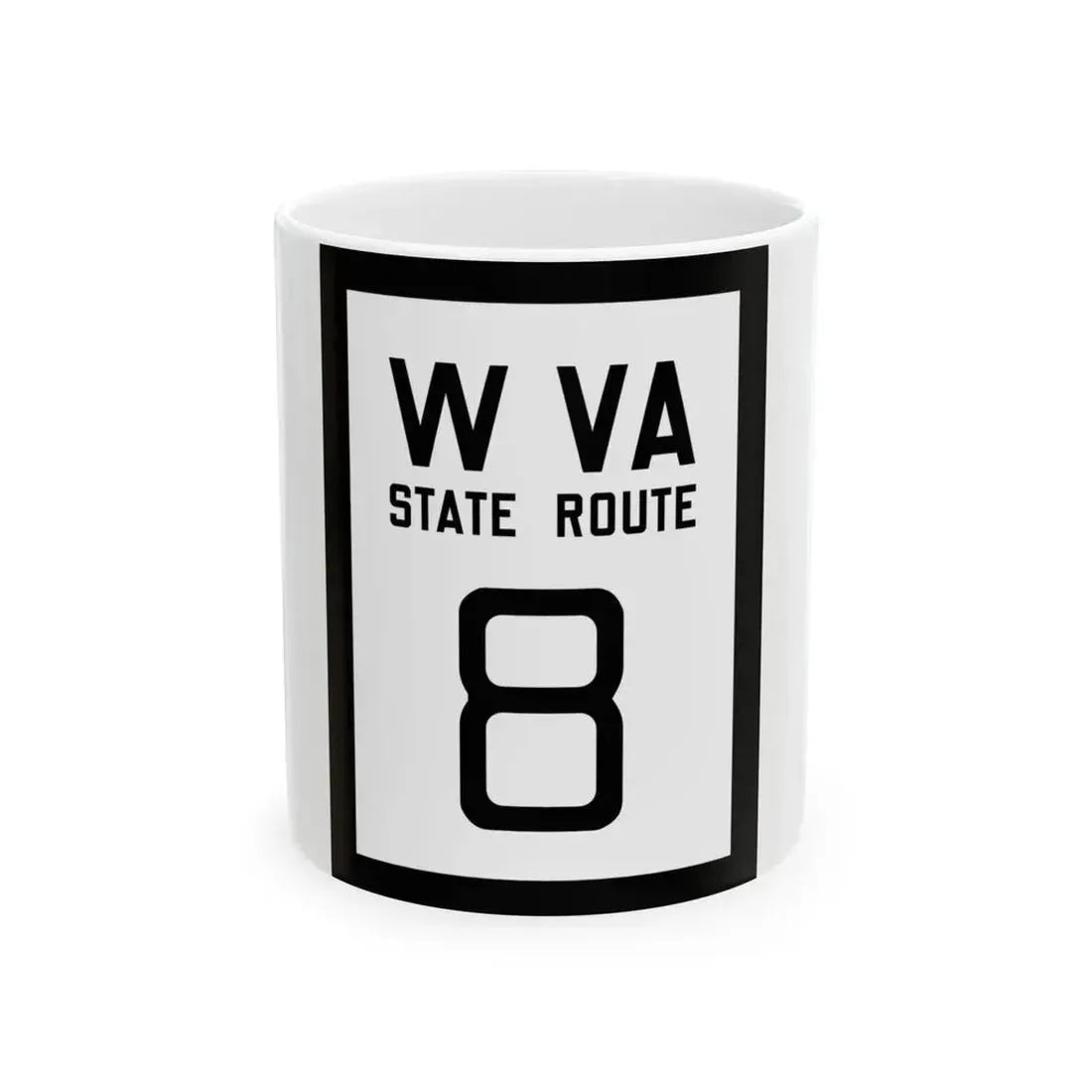 WV-8 1922 (Virginia) (Road Sign) White Coffee Mug 11oz - Go Mug Yourself