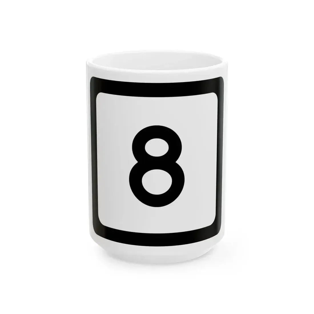 WV-8 (Virginia) (Road Sign) White Coffee Mug 15oz - Go Mug Yourself