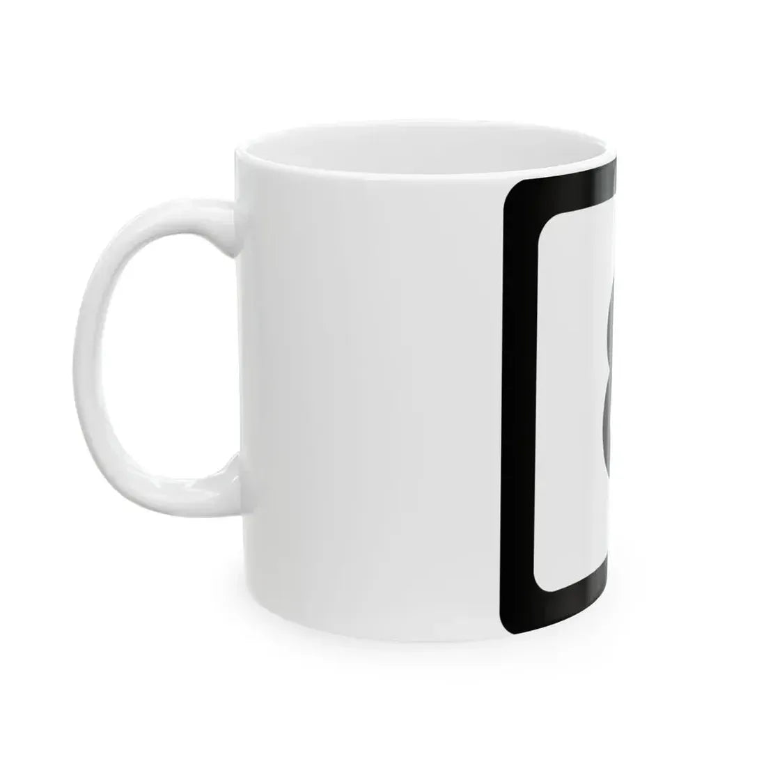 WV-8 (Virginia) (Road Sign) White Coffee Mug - Go Mug Yourself