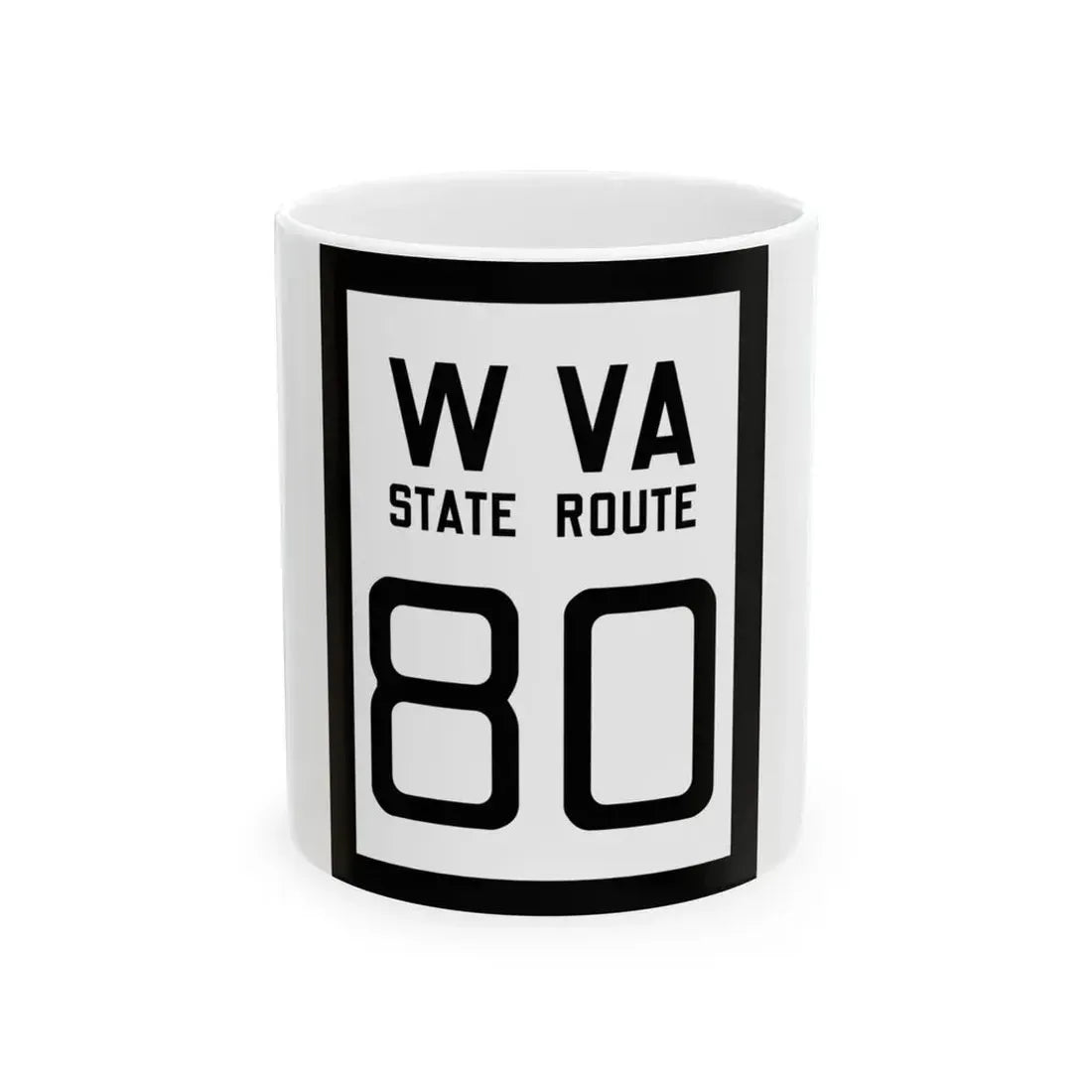 WV-80 1922 (Virginia) (Road Sign) White Coffee Mug 11oz - Go Mug Yourself
