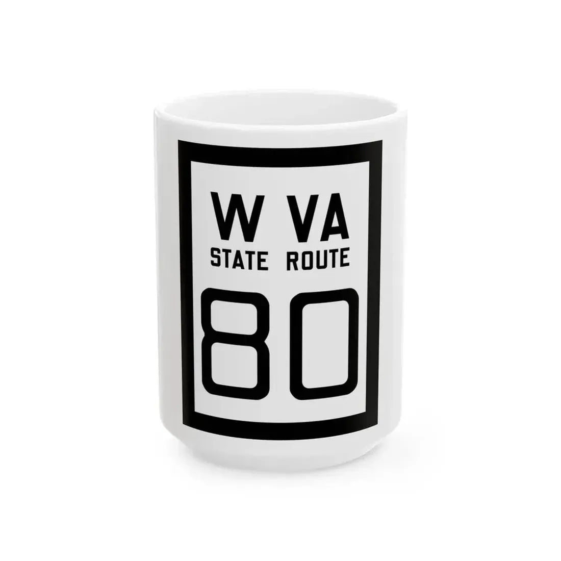 WV-80 1922 (Virginia) (Road Sign) White Coffee Mug 15oz - Go Mug Yourself