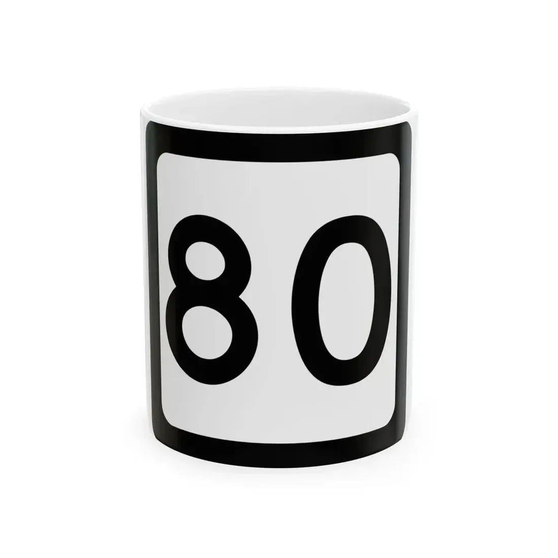 WV-80 (Virginia) (Road Sign) White Coffee Mug 11oz - Go Mug Yourself