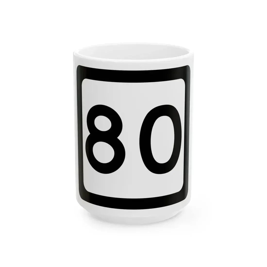 WV-80 (Virginia) (Road Sign) White Coffee Mug 15oz - Go Mug Yourself