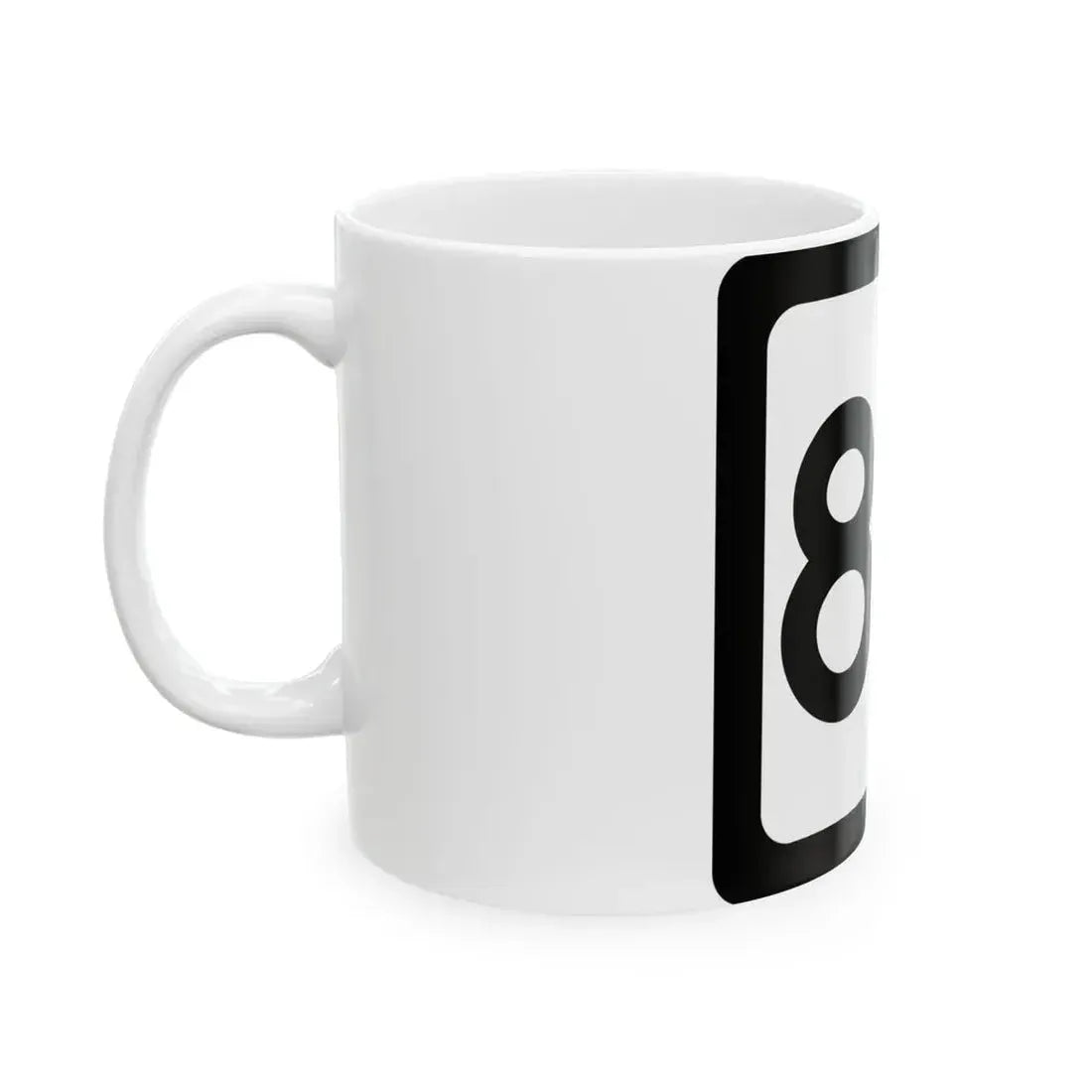 WV-80 (Virginia) (Road Sign) White Coffee Mug - Go Mug Yourself