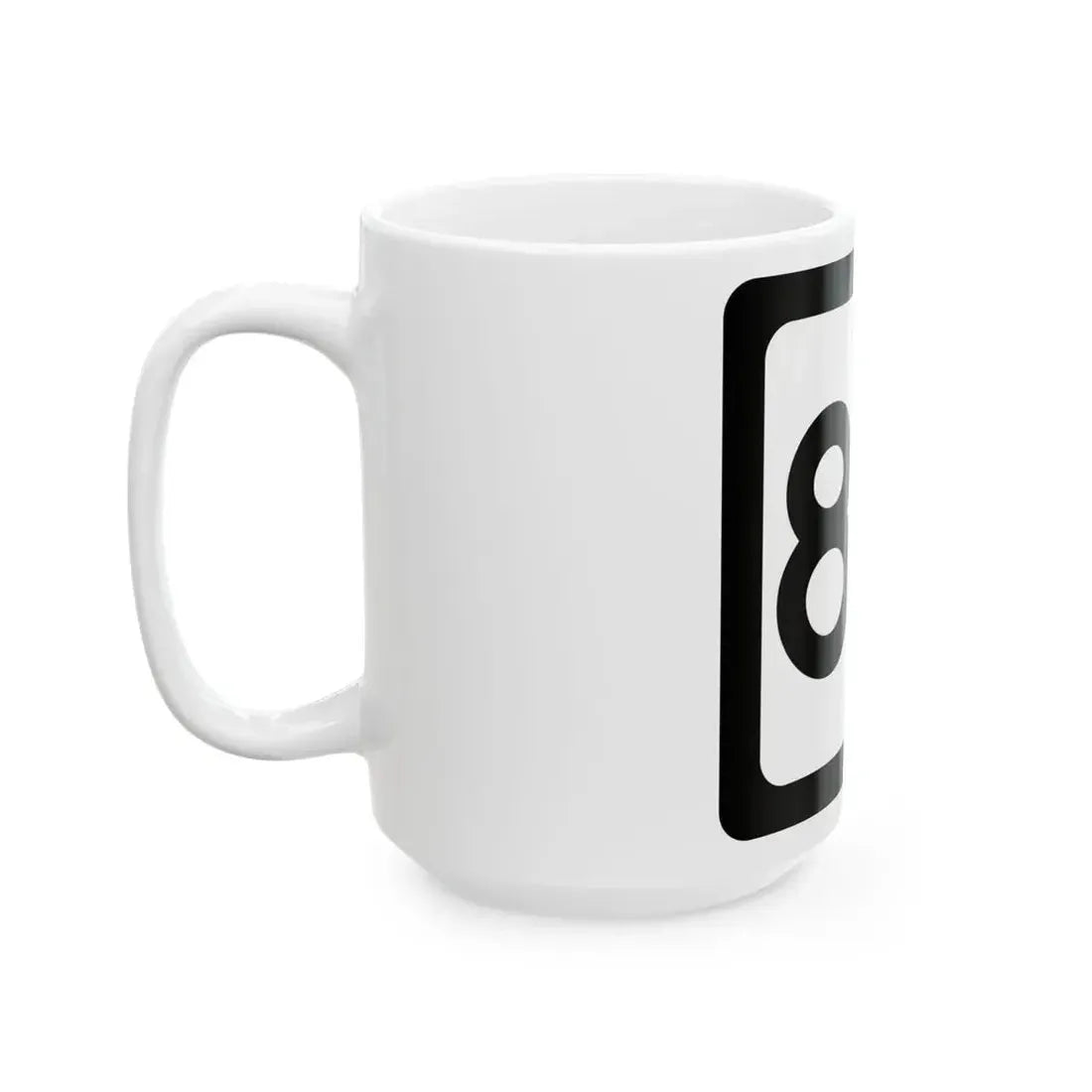 WV-80 (Virginia) (Road Sign) White Coffee Mug - Go Mug Yourself