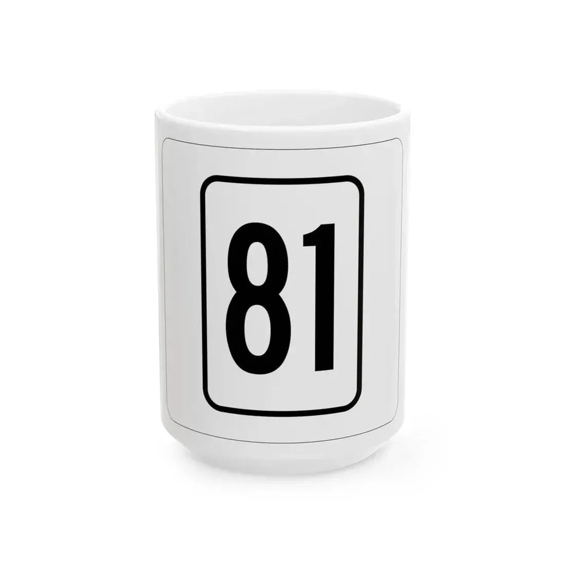 WV-81 1948 (Virginia) (Road Sign) White Coffee Mug 15oz - Go Mug Yourself