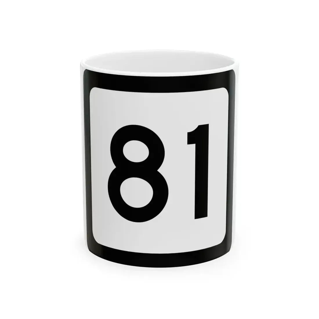 WV-81 (Virginia) (Road Sign) White Coffee Mug 11oz - Go Mug Yourself