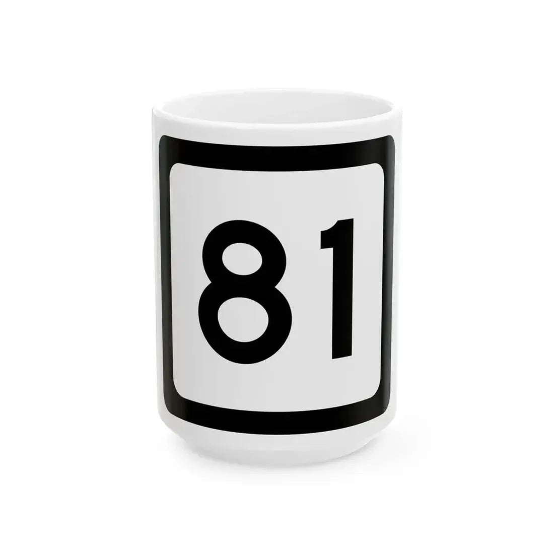 WV-81 (Virginia) (Road Sign) White Coffee Mug 15oz - Go Mug Yourself