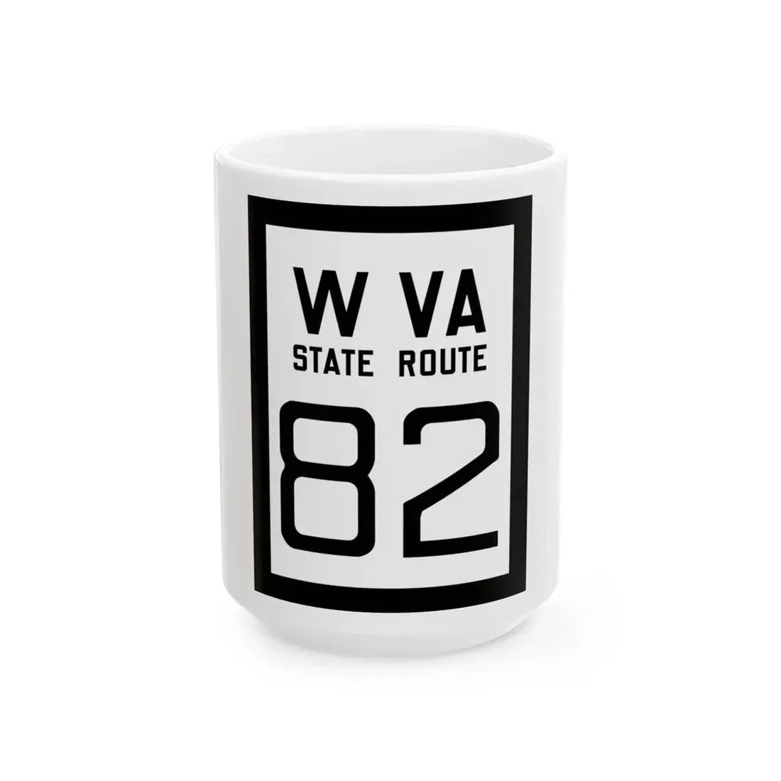 WV-82 1922 (Virginia) (Road Sign) White Coffee Mug 15oz - Go Mug Yourself