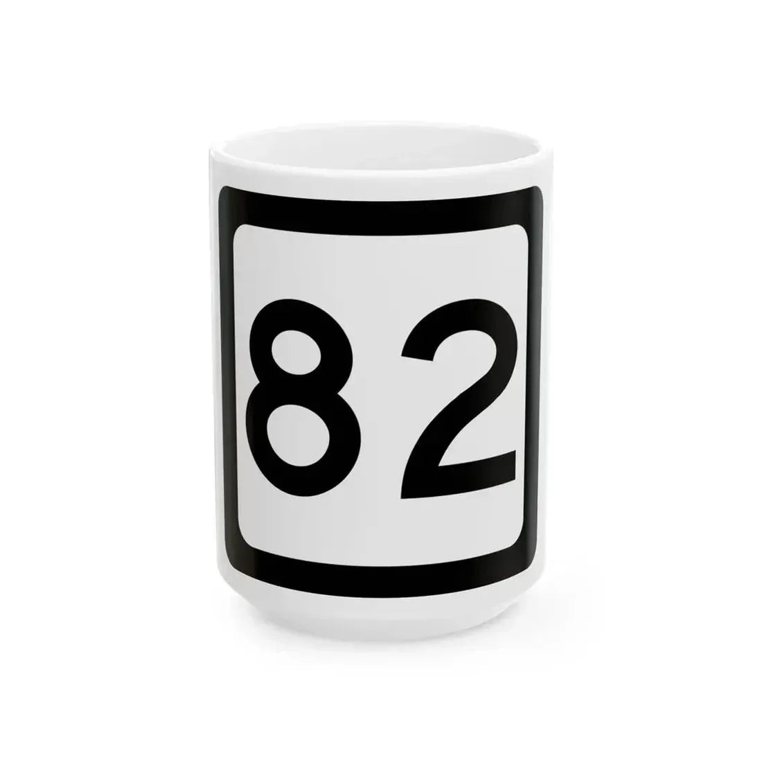 WV-82 (Virginia) (Road Sign) White Coffee Mug 15oz - Go Mug Yourself