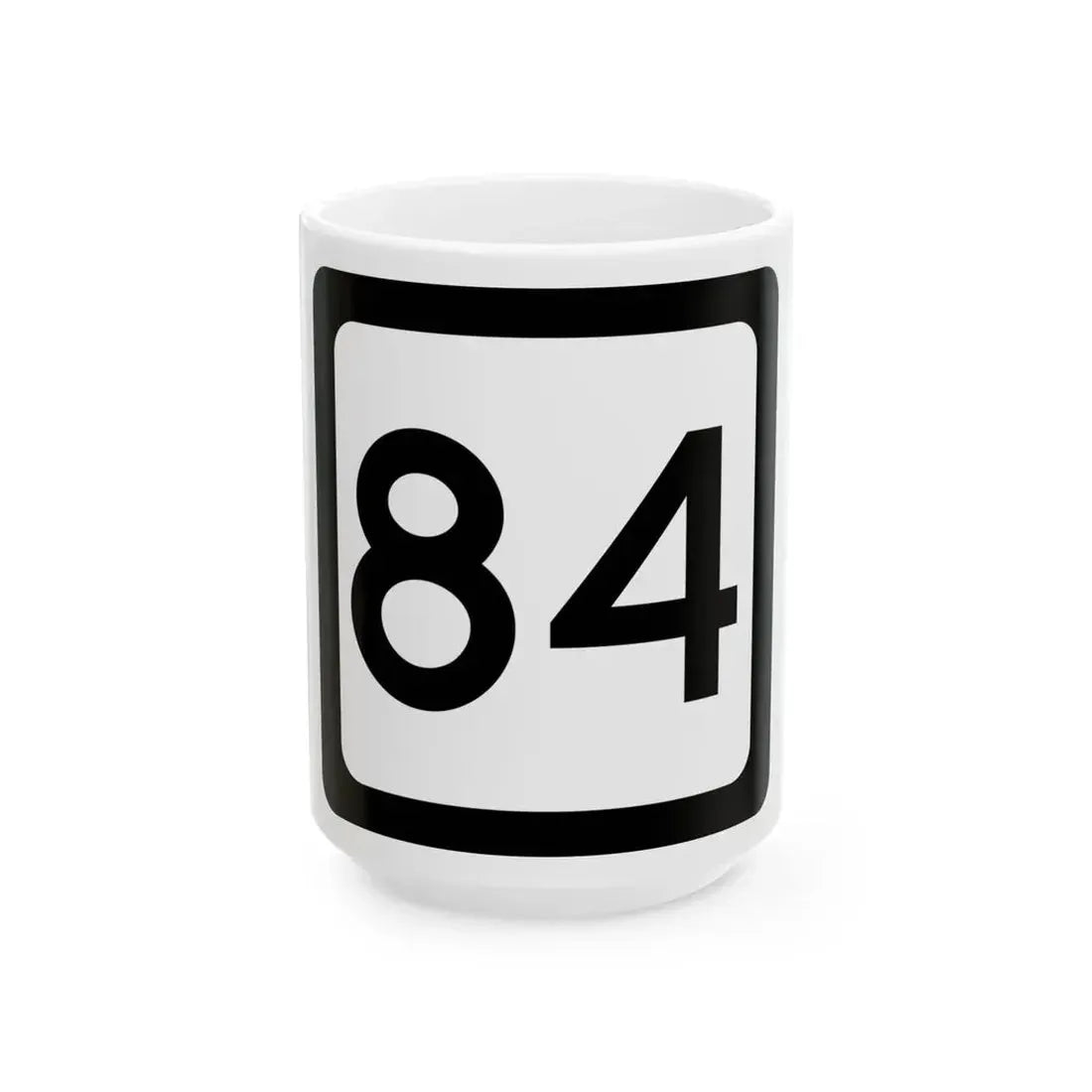 WV-84 (Virginia) (Road Sign) White Coffee Mug 15oz - Go Mug Yourself