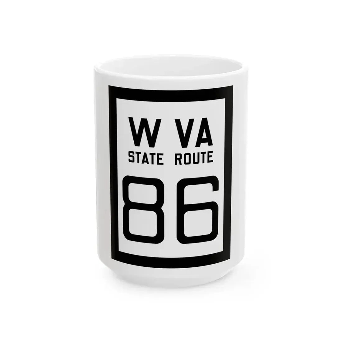 WV-86 1922 (Virginia) (Road Sign) White Coffee Mug 15oz - Go Mug Yourself