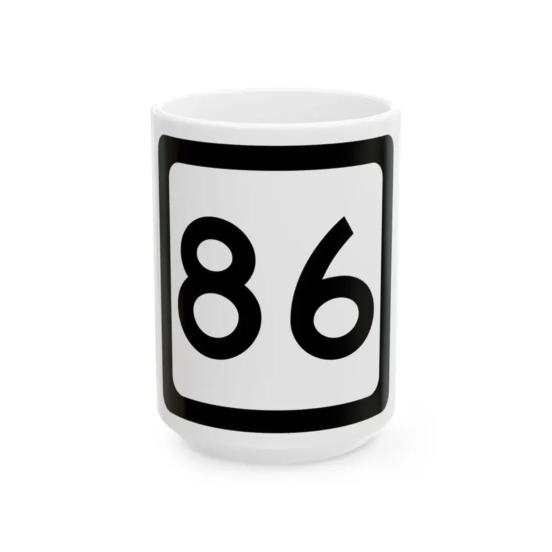 WV-86 (Virginia) (Road Sign) White Coffee Mug 15oz - Go Mug Yourself