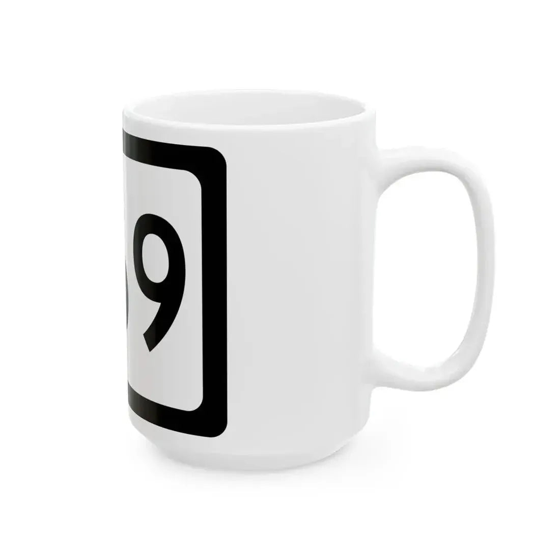 WV-869 (Virginia) (Road Sign) White Coffee Mug - Go Mug Yourself