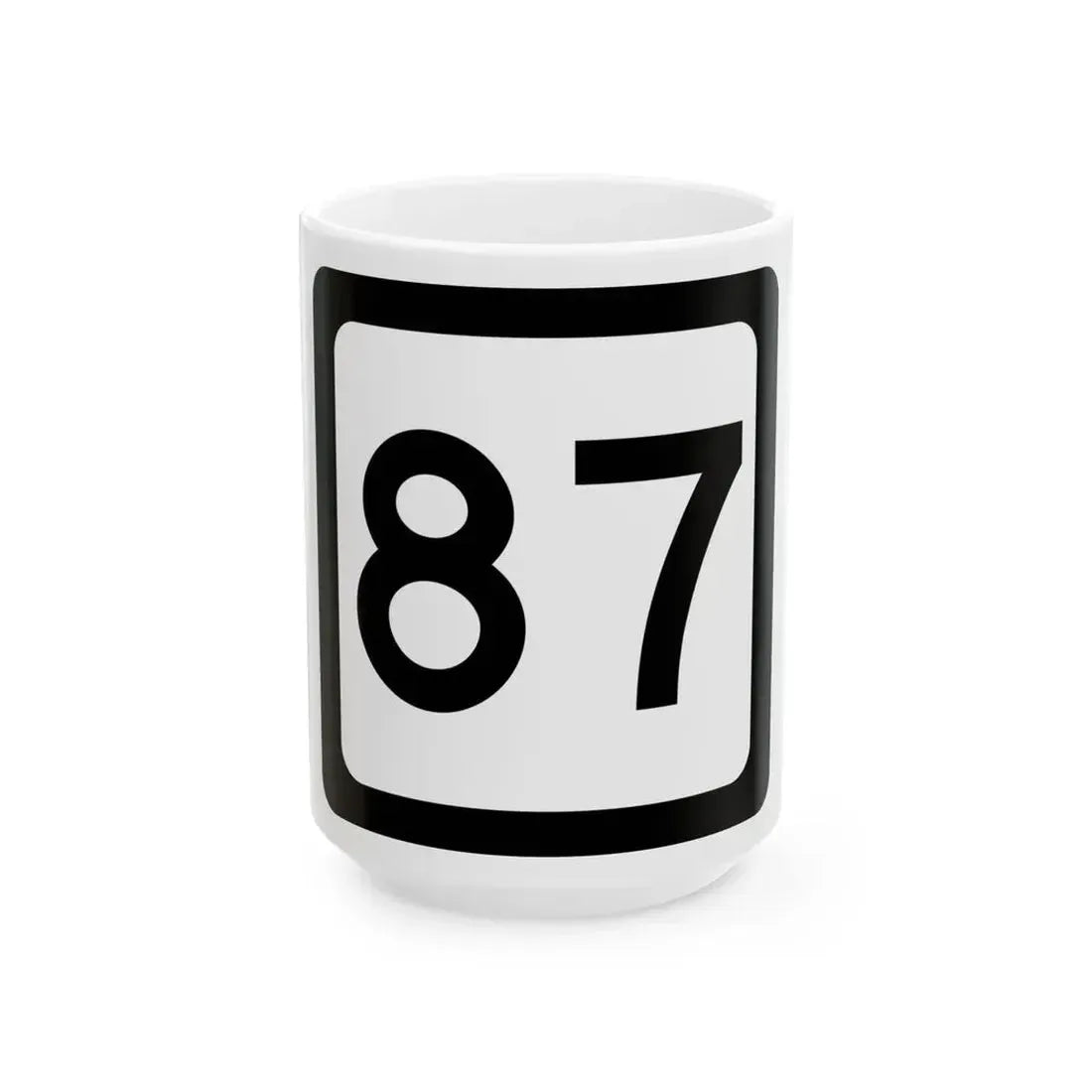 WV-87 (Virginia) (Road Sign) White Coffee Mug 15oz - Go Mug Yourself