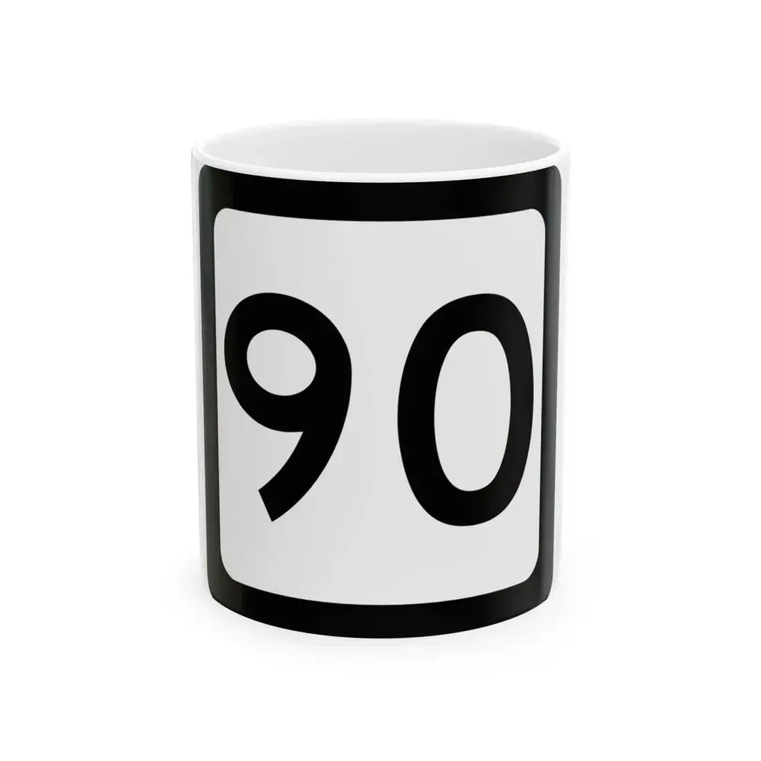 WV-90 (Virginia) (Road Sign) White Coffee Mug 11oz - Go Mug Yourself