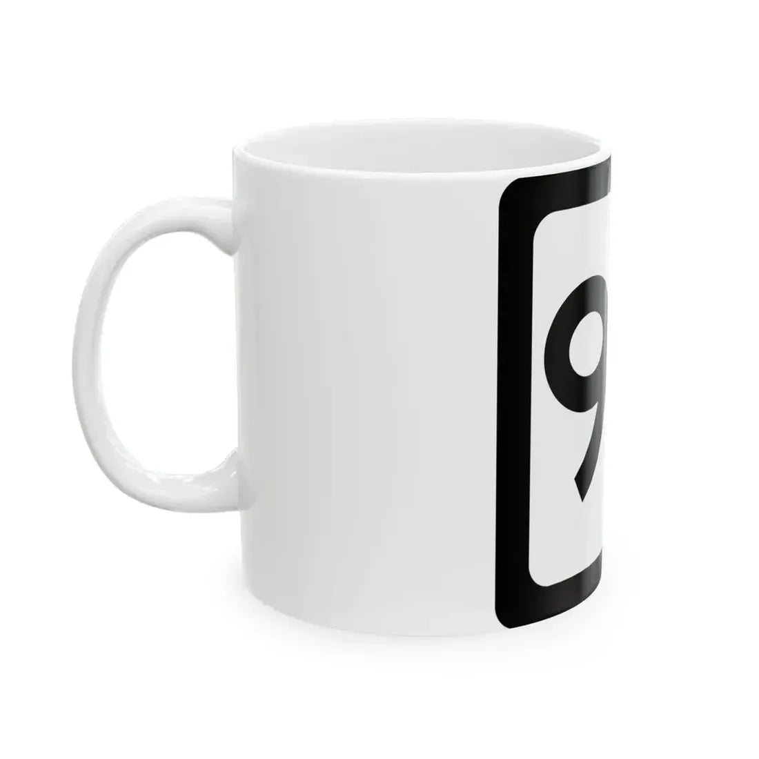 WV-90 (Virginia) (Road Sign) White Coffee Mug - Go Mug Yourself