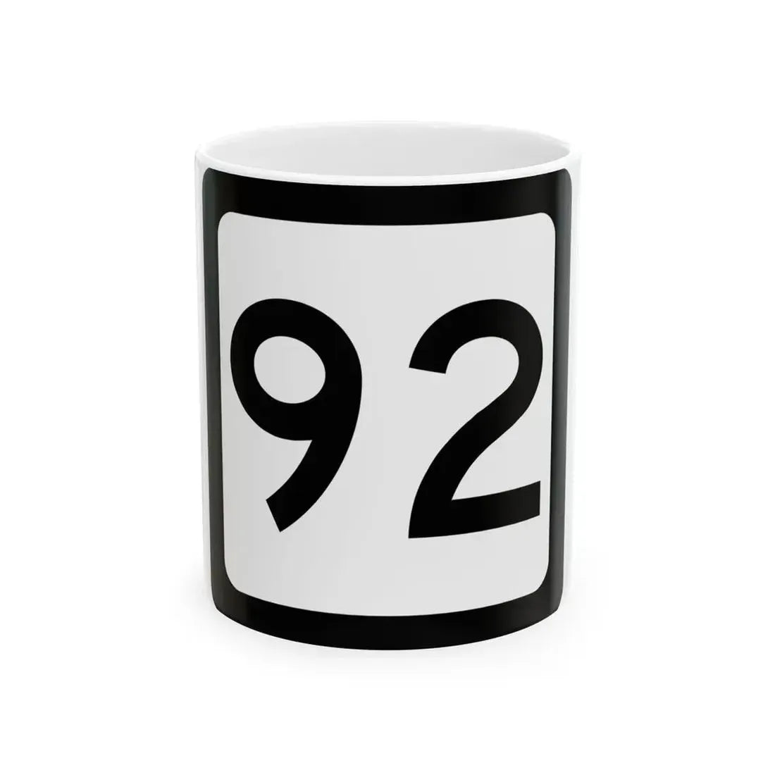 WV-92 (Virginia) (Road Sign) White Coffee Mug 11oz - Go Mug Yourself