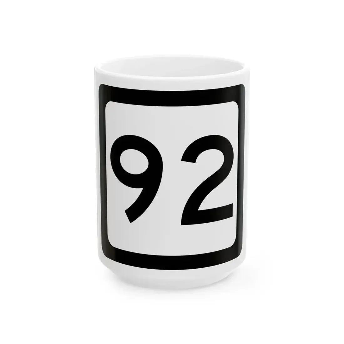 WV-92 (Virginia) (Road Sign) White Coffee Mug 15oz - Go Mug Yourself