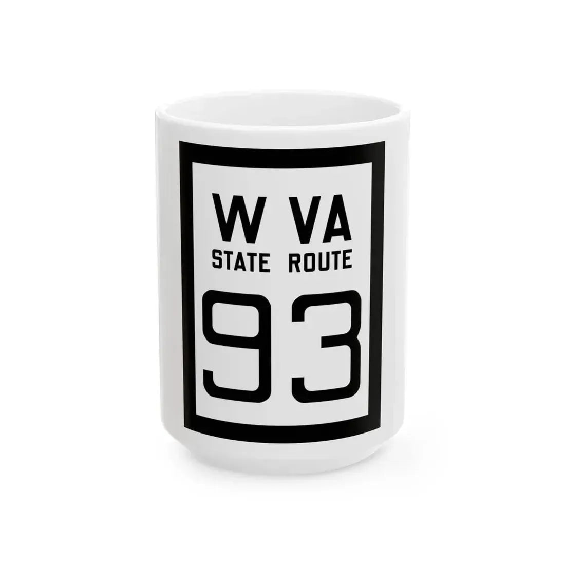 WV-93 1922 (Virginia) (Road Sign) White Coffee Mug 15oz - Go Mug Yourself