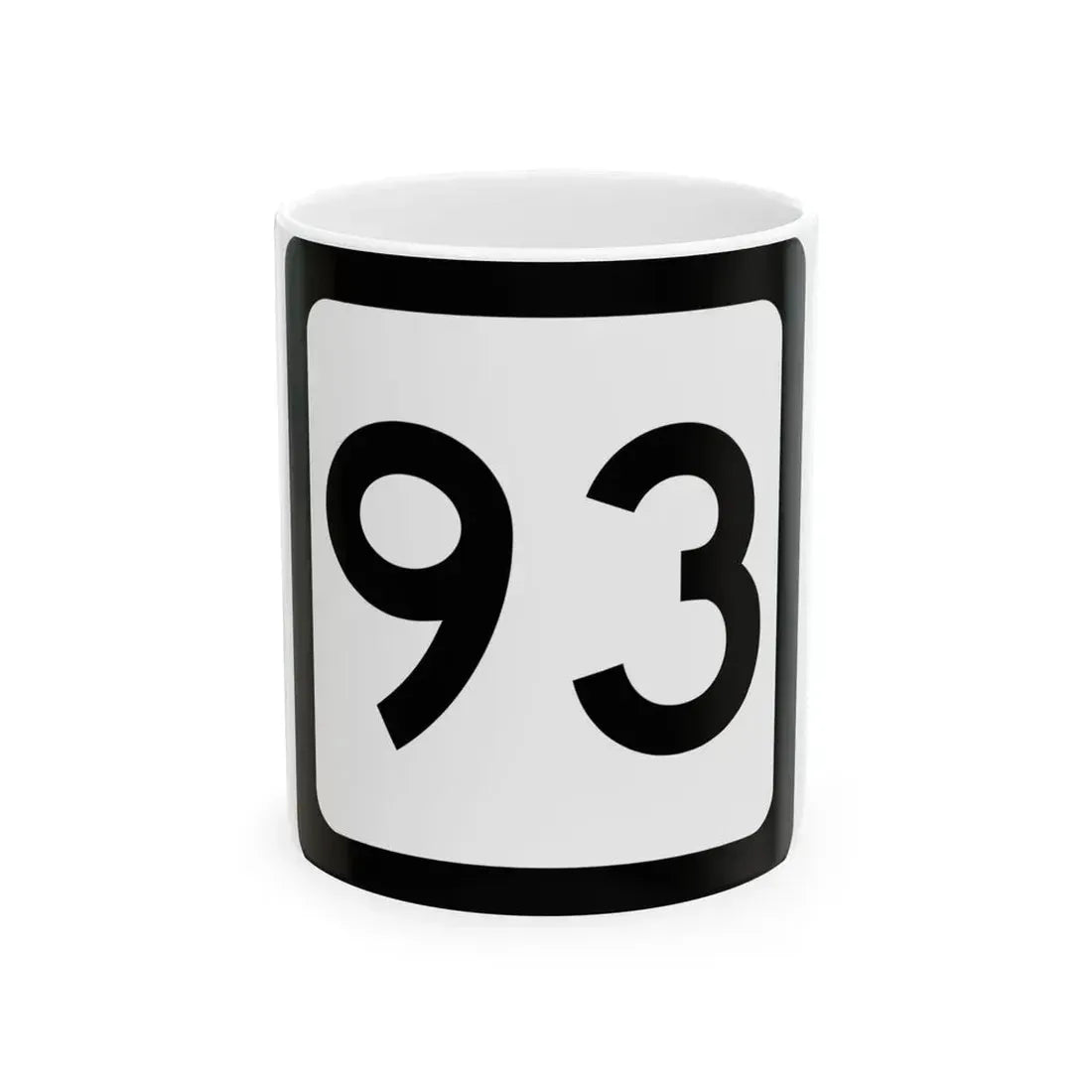 WV-93 (Virginia) (Road Sign) White Coffee Mug 11oz - Go Mug Yourself