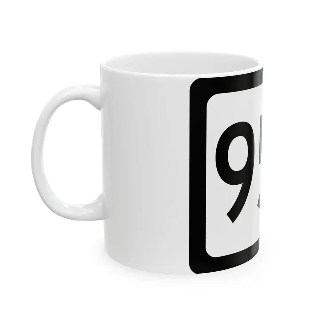 WV-954 (Virginia) (Road Sign) White Coffee Mug - Go Mug Yourself