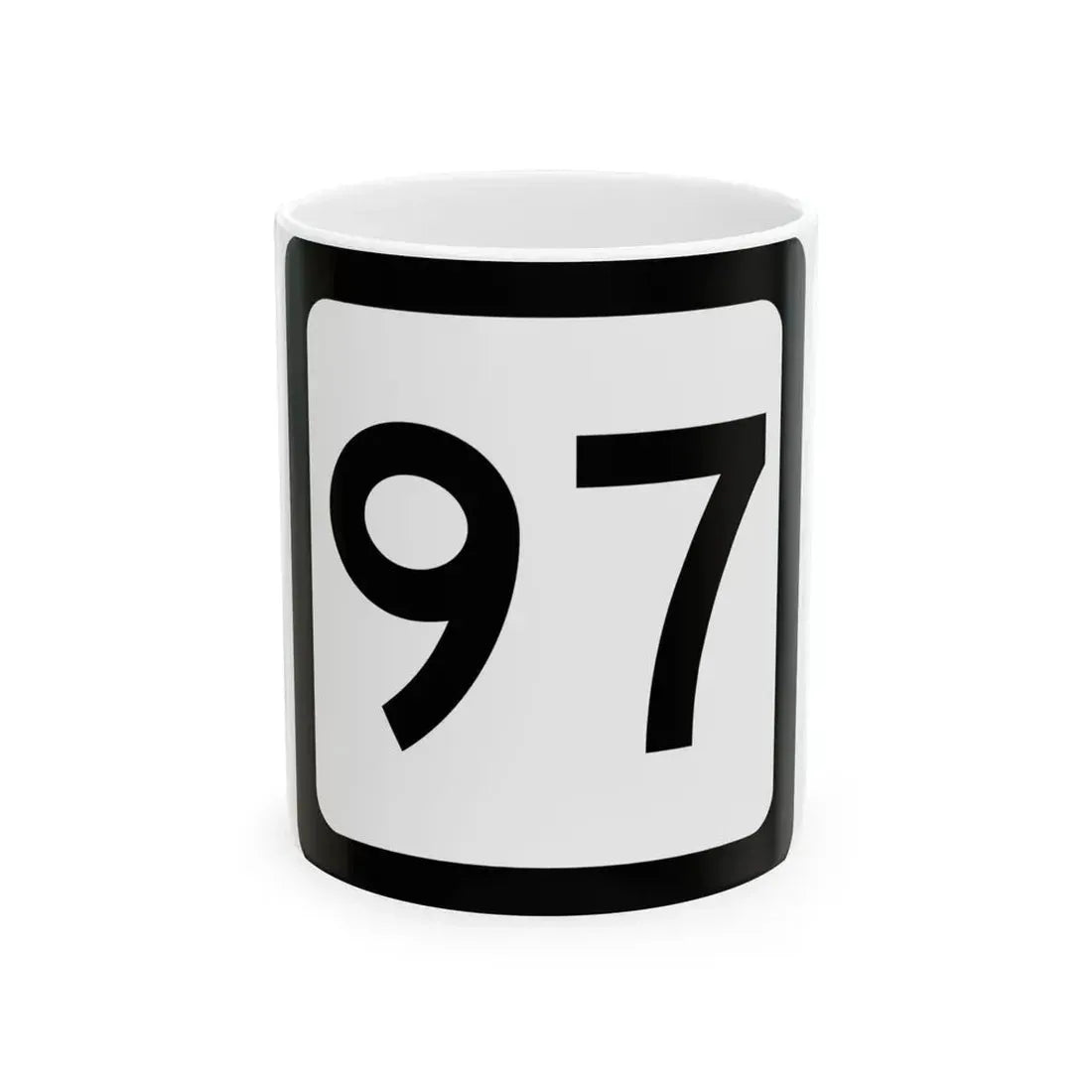 WV-97 (Virginia) (Road Sign) White Coffee Mug 11oz - Go Mug Yourself