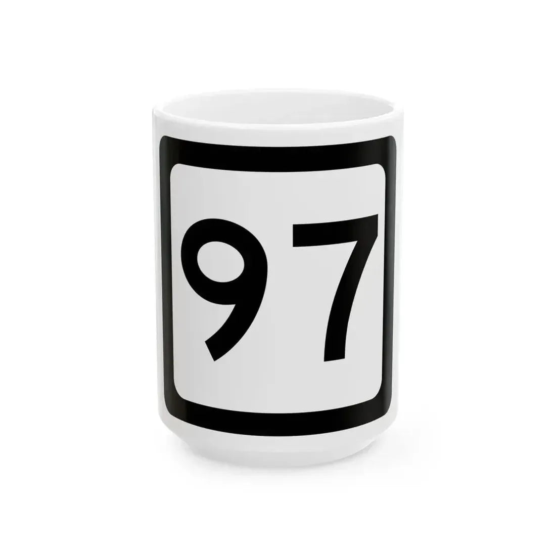 WV-97 (Virginia) (Road Sign) White Coffee Mug 15oz - Go Mug Yourself