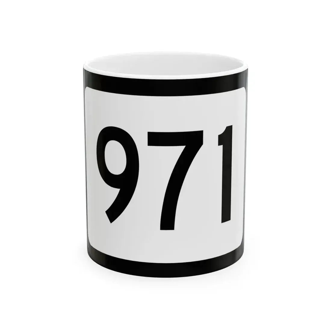 WV-971 (Virginia) (Road Sign) White Coffee Mug 11oz - Go Mug Yourself