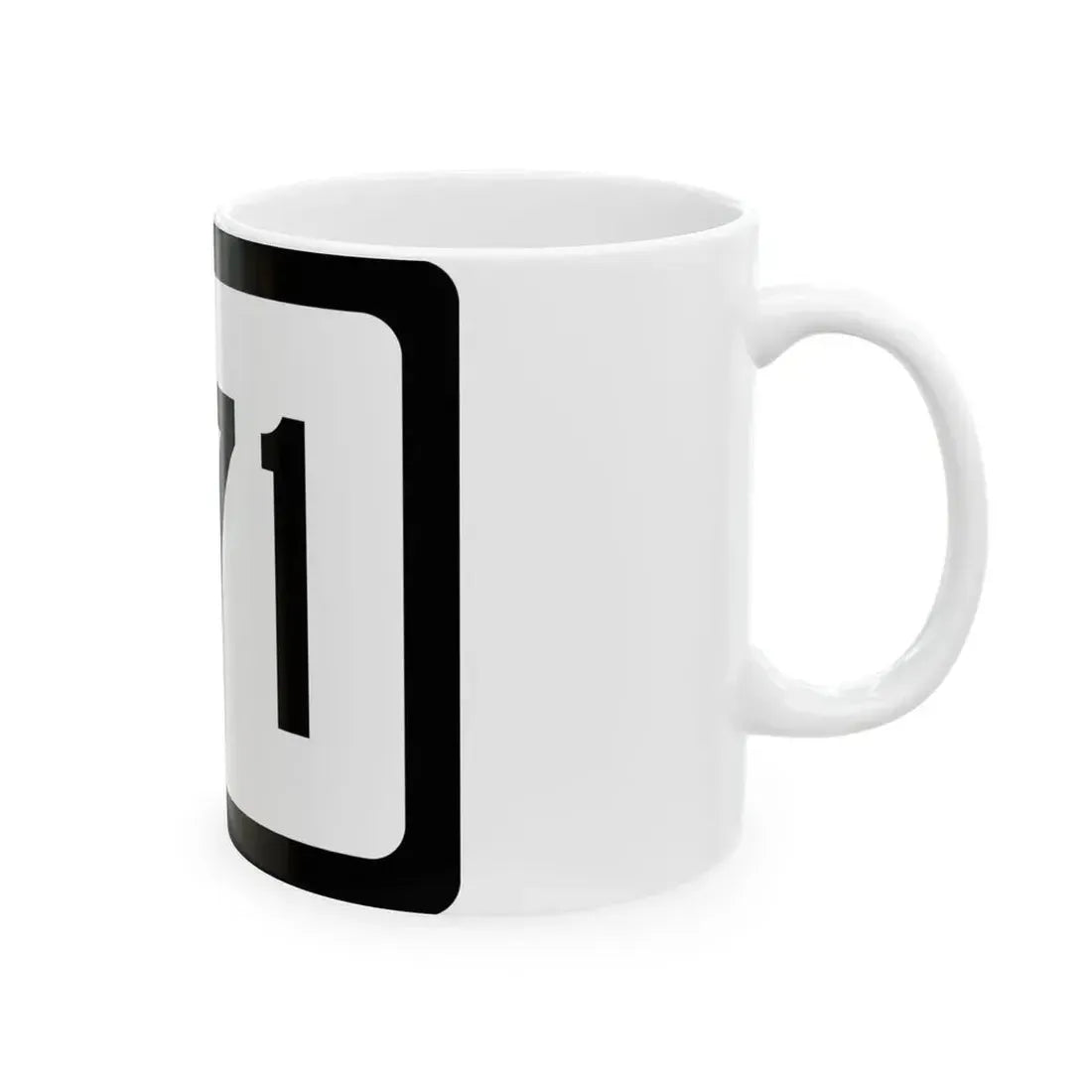 WV-971 (Virginia) (Road Sign) White Coffee Mug - Go Mug Yourself