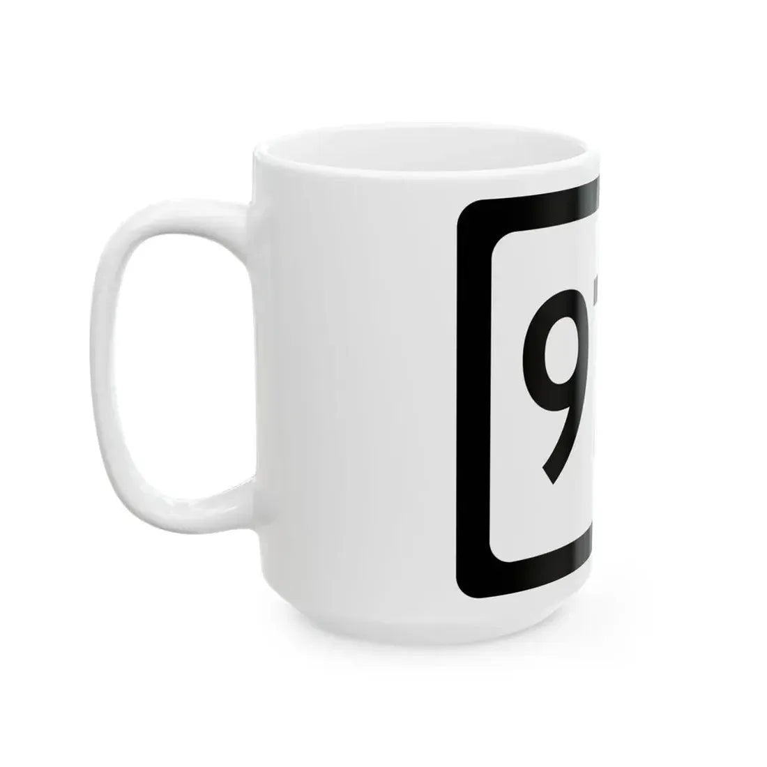 WV-972 (Virginia) (Road Sign) White Coffee Mug - Go Mug Yourself