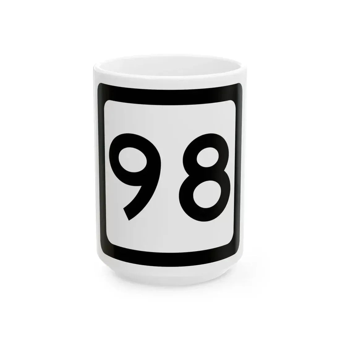 WV-98 (Virginia) (Road Sign) White Coffee Mug 15oz - Go Mug Yourself