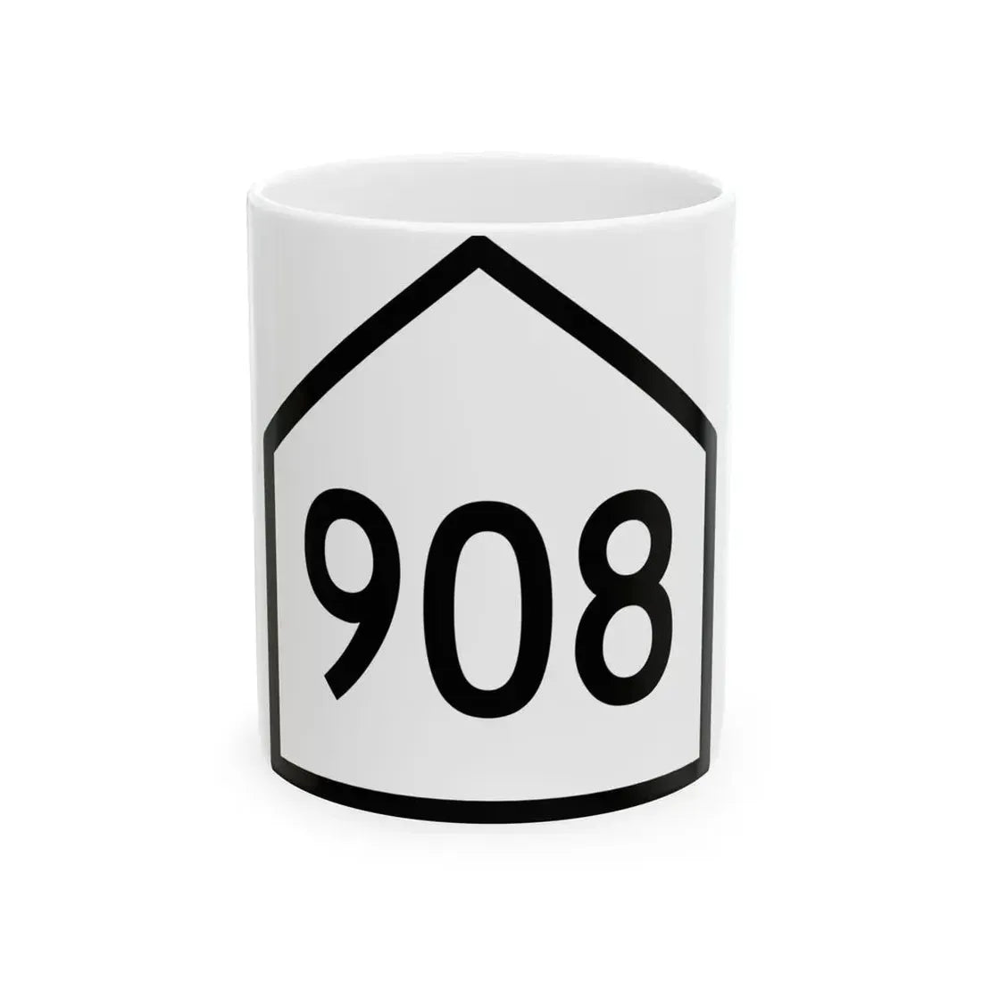 WV HARP 908 (Virginia) (Road Sign) White Coffee Mug 11oz - Go Mug Yourself