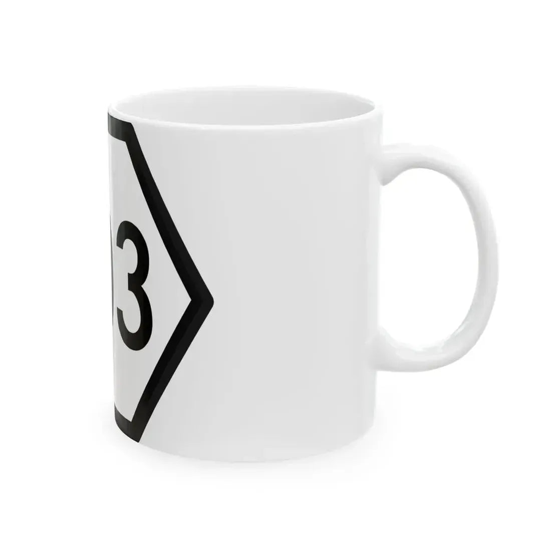 WV PFR 803 mockup (Virginia) (Road Sign) White Coffee Mug - Go Mug Yourself