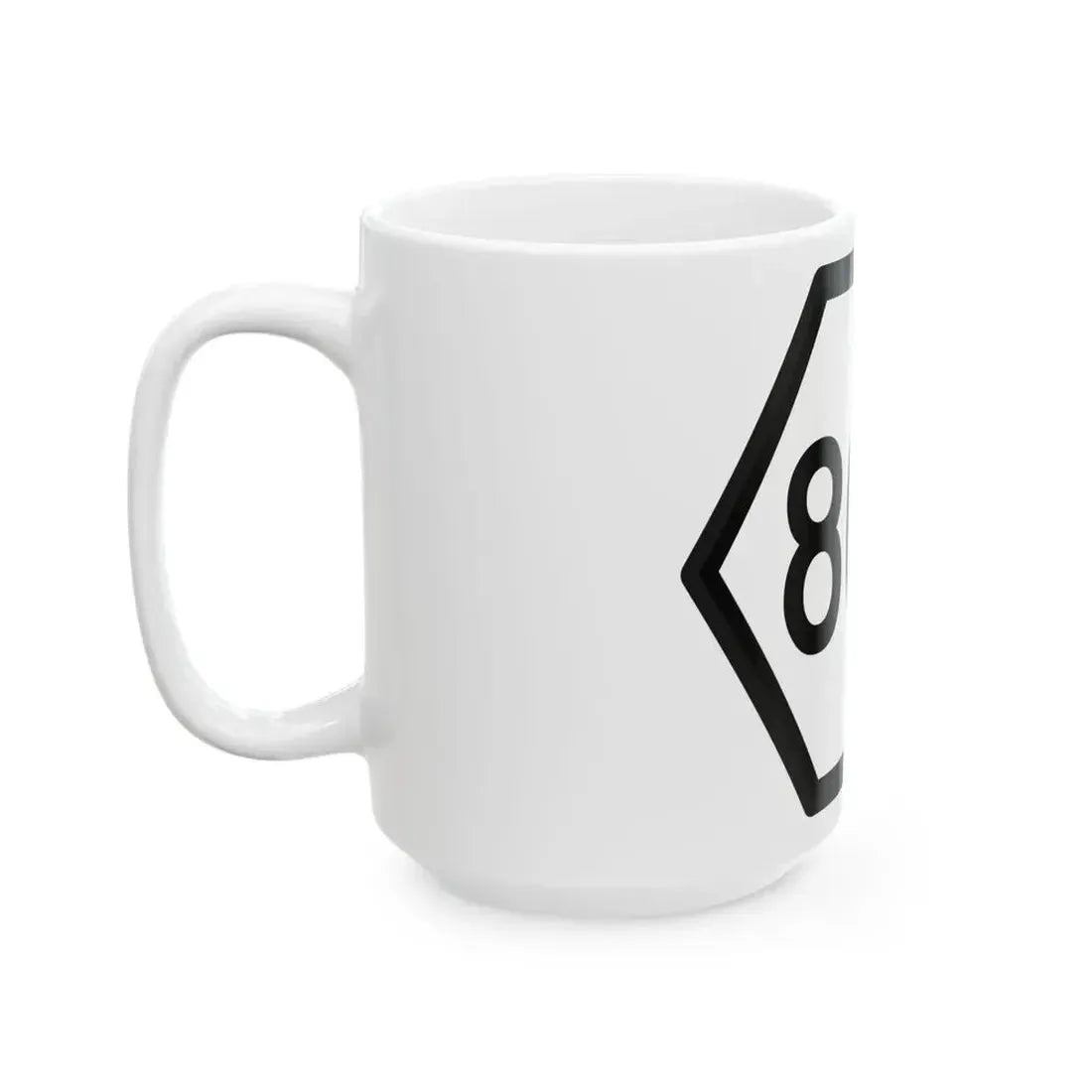 WV PFR 803 mockup (Virginia) (Road Sign) White Coffee Mug - Go Mug Yourself