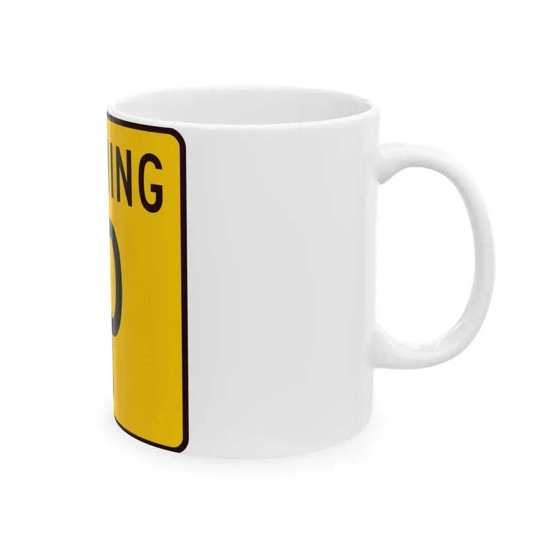 WY-10 (Wyoming) (Road Sign) White Coffee Mug - Go Mug Yourself