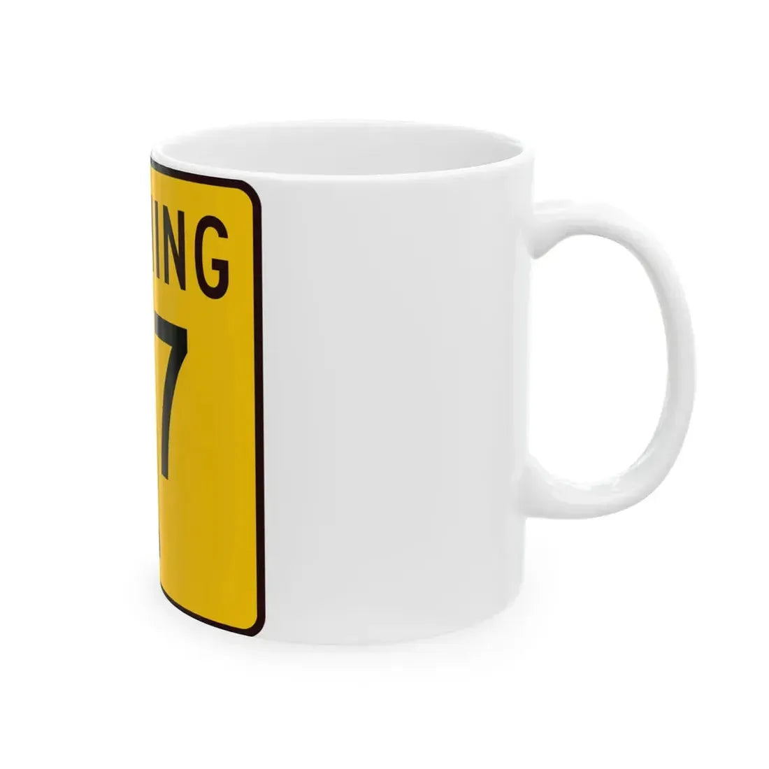 WY-217 (Wyoming) (Road Sign) White Coffee Mug - Go Mug Yourself