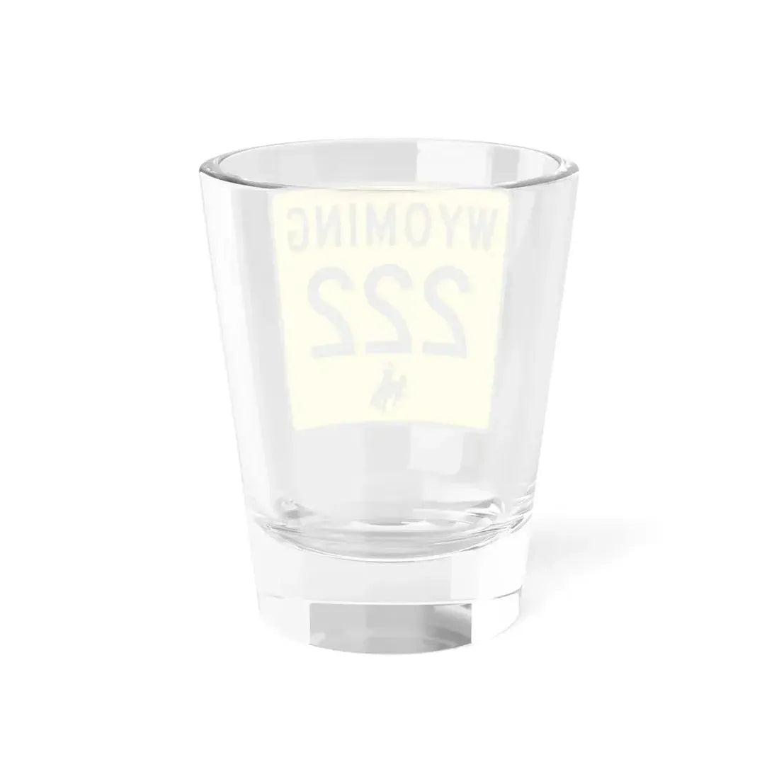 WY-222 (Wyoming) (Road Sign) Shot Glass 1.5oz - Go Mug Yourself