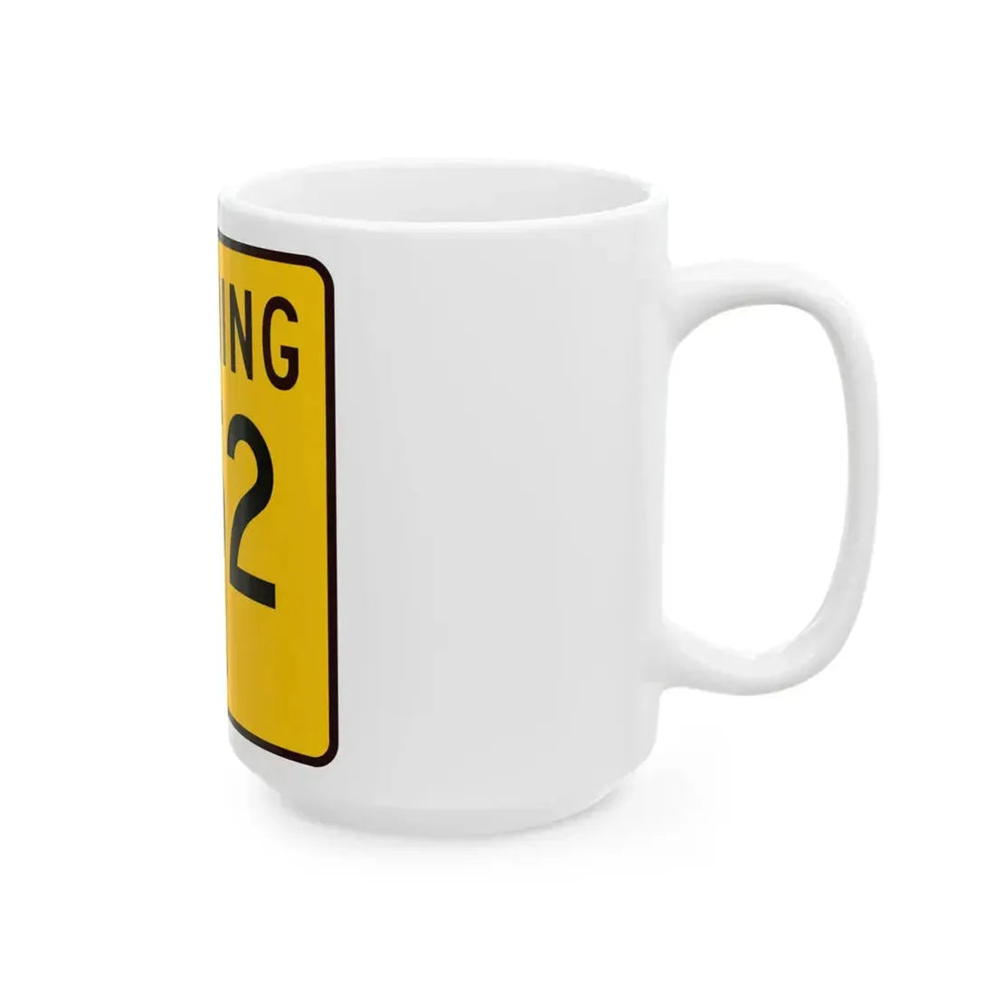 WY-252 (Wyoming) (Road Sign) White Coffee Mug - Go Mug Yourself