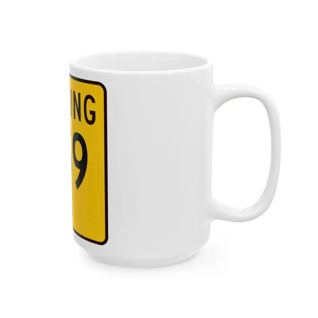 WY-259 (Wyoming) (Road Sign) White Coffee Mug - Go Mug Yourself