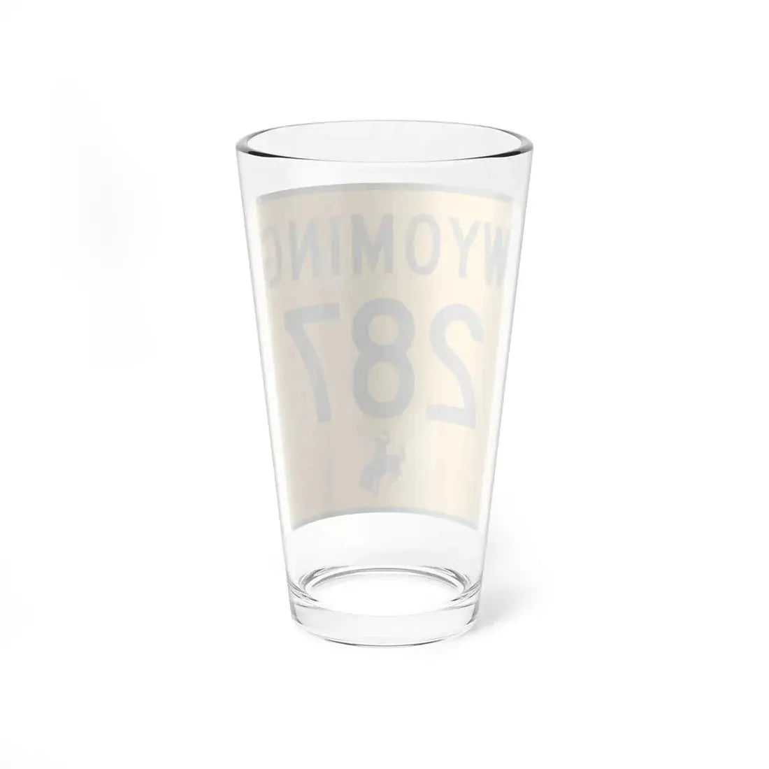 WY-287 (Wyoming) (Road Sign) Pint Glss 16oz - Go Mug Yourself